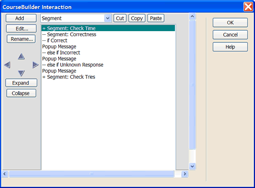 action mgr properties